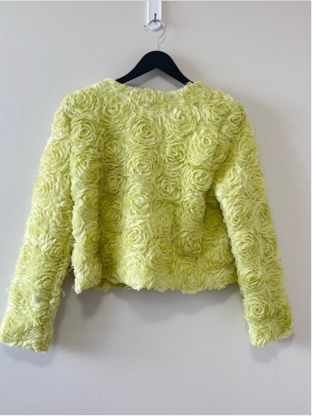 NEW ZARA TEXTURED FLORAL CARDIGAN SIZE M - Picture 6 of 11